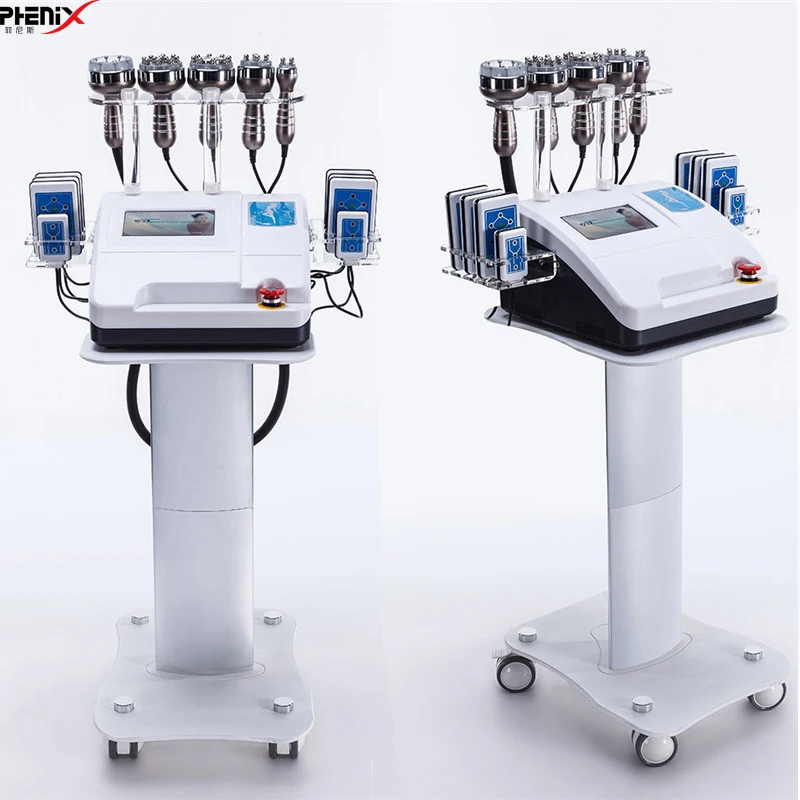 

6in1 RF Radio Frequency Vacuum lipo Laser Cavitation 40K Lipo Laser cavitation RF Slimming machine cosmetology tools