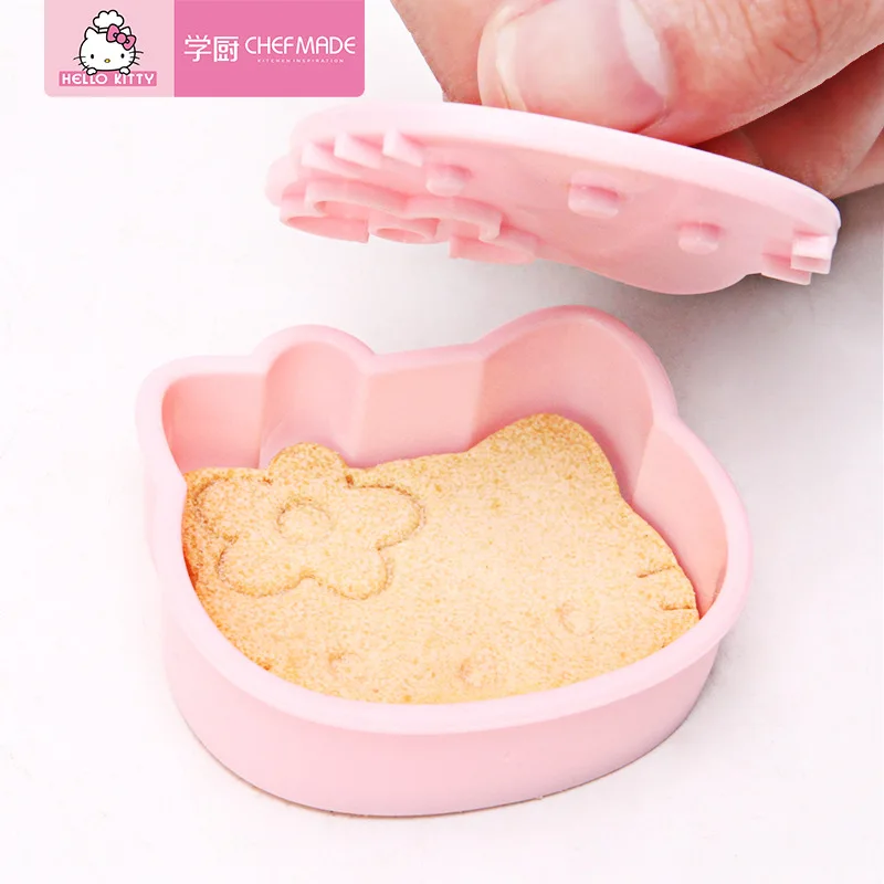 Hello kitty форма для печенья, набор из четырех частей, форма для выпечки, Экологичная форма для выпечки