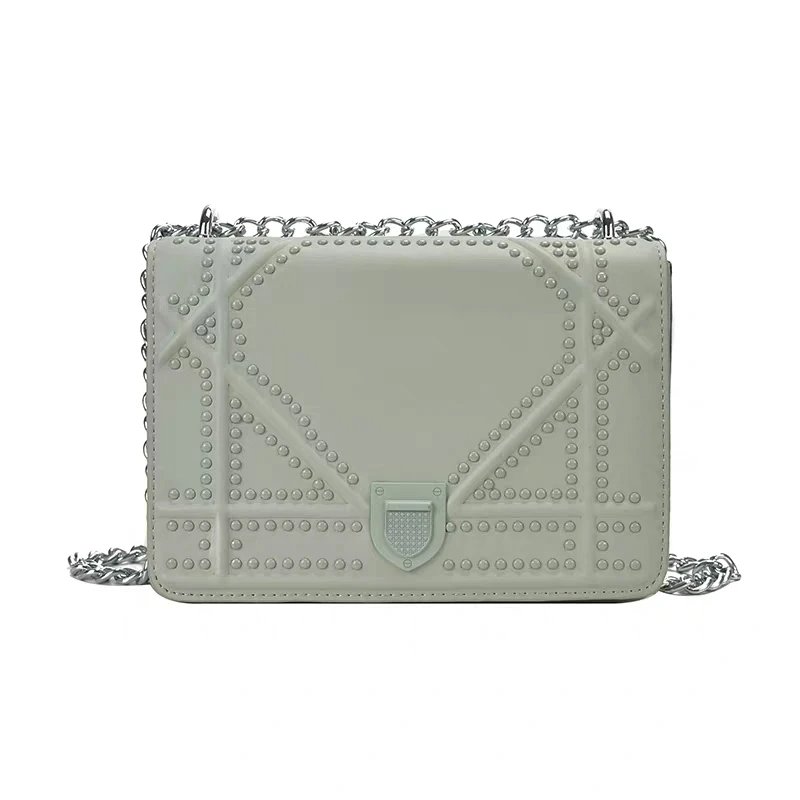 

JUILE Fashion Women Bag Rivets Fashion Women Messenger Bags Small Square Girls Shoulder Bags New Female Luxury brand Handbag bag