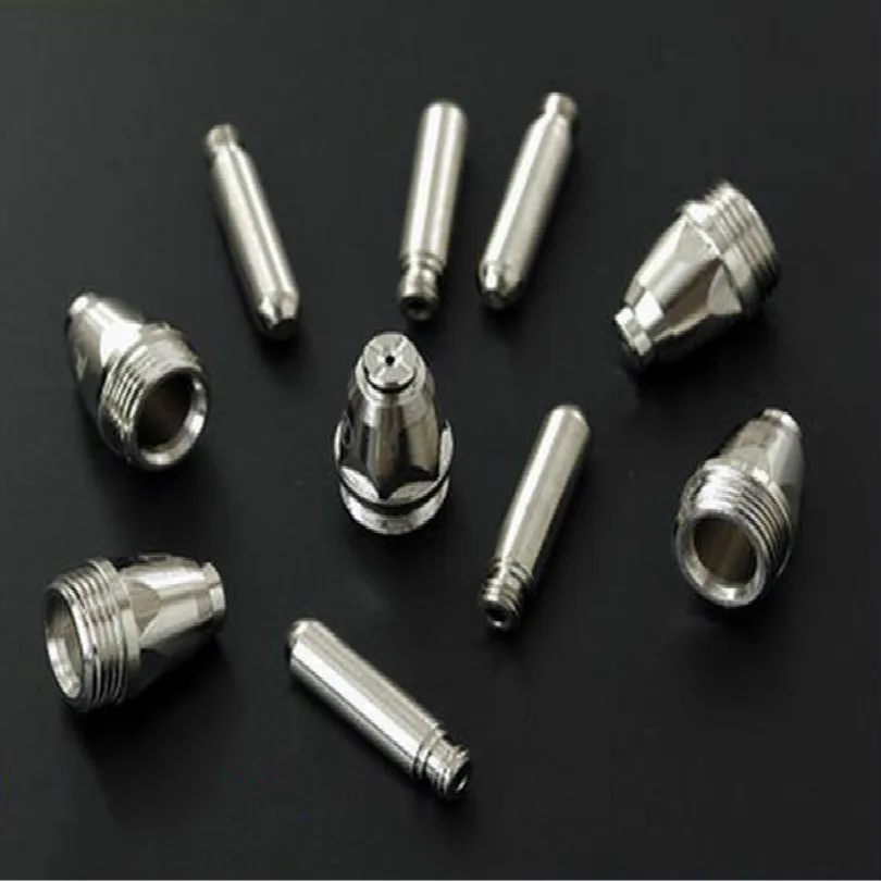 Plasma welding nozzle Plasma cutting machine LGK/CUT-60 AG60 SG55 P80 Electrode nozzle Conductive nozzle 10PCS/LOT