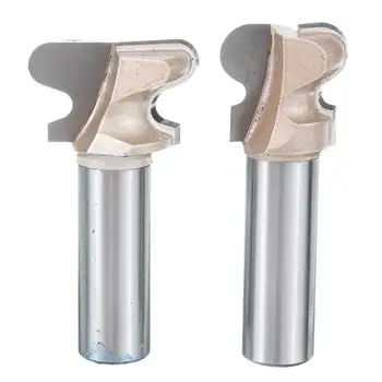 

1/2 Inch Shank Wood Double Finger Router Bit Milling Cutter Woodworking 2 Flutes Milling Cutter Tool Drilling Milling