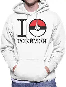 

I Love Monster of The Pocket Pokeball Men's Hooded Sweatshirt Men Women Hoodie Sweatshirt