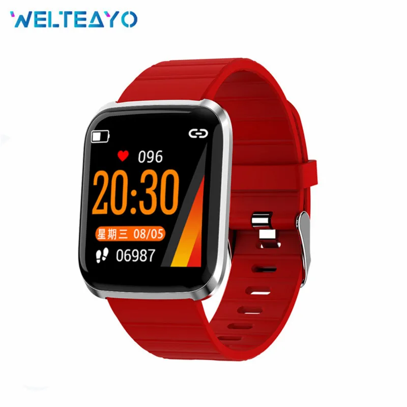 

Bluetooth Smart Watch Color Screen Smart Band Sports Fitness Tracker Bracelet Heart Rate Monitor Clock Wristband for Android IOS