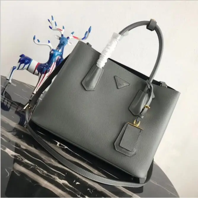 

YILUNXI Genuine leather business ladies handbags women shoulder bags luxury female bags light gray fashion women handbag