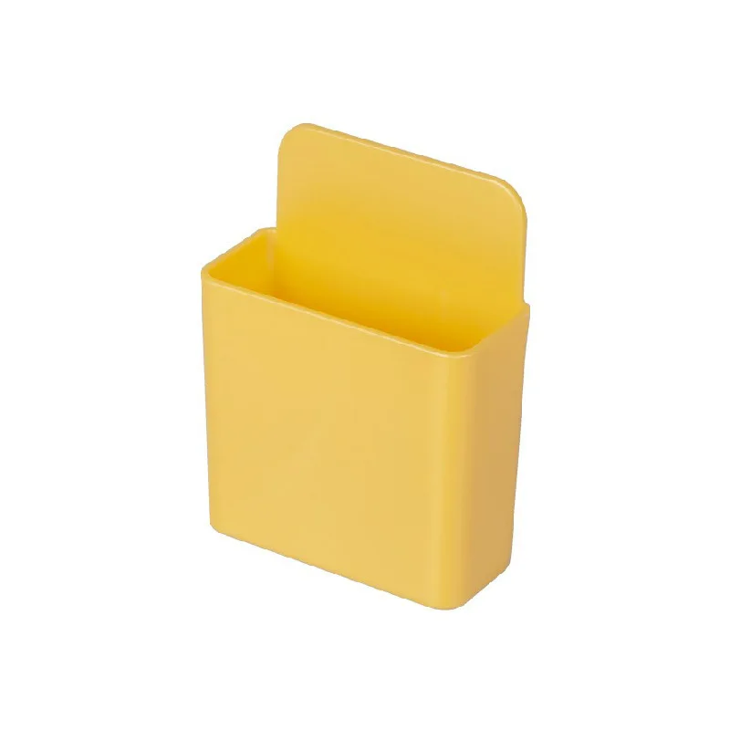 Yellow Small Настенный ящик для хранения, пульт дистанционного управления, чехол-органайзер для хранения кондиционкондиционера, телевизора, мобильного телефона, держатель, подставка - Цвет: Yellow Small