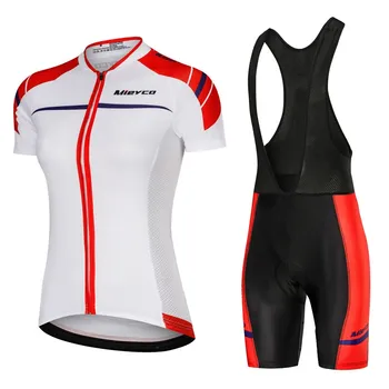 

Cycling Suit Uniforme Summer Women White Short Sleeve Bicycle Shirts Bike Jersey Set MTB Clothing Kit Bib Shorts Mujer Ciclismo