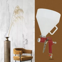 Настенный потолок Аэрограф Воздушный бункер пистолет-распылитель 6L бункер краска рисунок пистолета инструмент текстуры гипсокартона распылители краски с 3 насадками