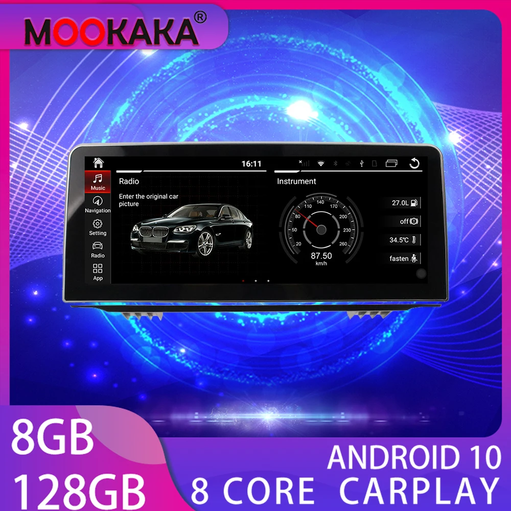 

Автомагнитола для BMW X5, BMW X6 2014-2018, GPS-навигация, 128 ГБ, Android