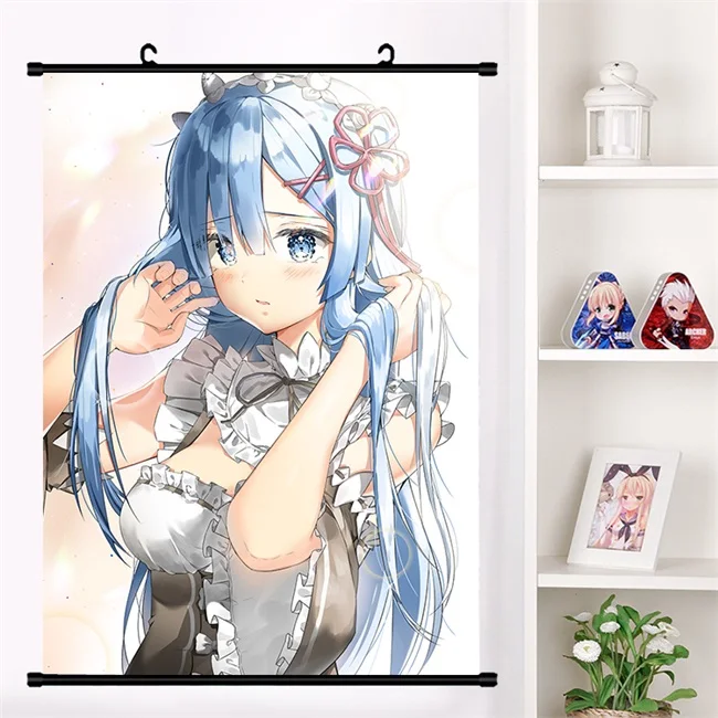 Аниме Re: zero kara hajimeru isekai seikatsu Beatrice Emilia настенный плакат коллекция домашнего декора - Цвет: M