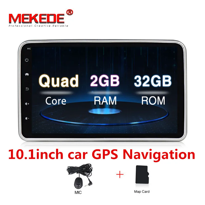 32G 10inch car dvd MEKEDE Single 1 DIN 8" Android 9.0 Universal Car Radio Stereo Quad Core Head Unit GPS Navigation Support Steering Wheel - Цвет: 32G 10inch car dvd