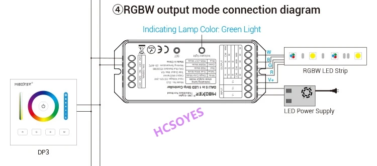 MILIGHT DL5 5 в 1 светодиодные ленты контроллер DALI DL-DOW25 25 Вт RGB+ CCT светодиодный светильник DL1 DP1 DP2 DP3 пульт дистанционного управления питания