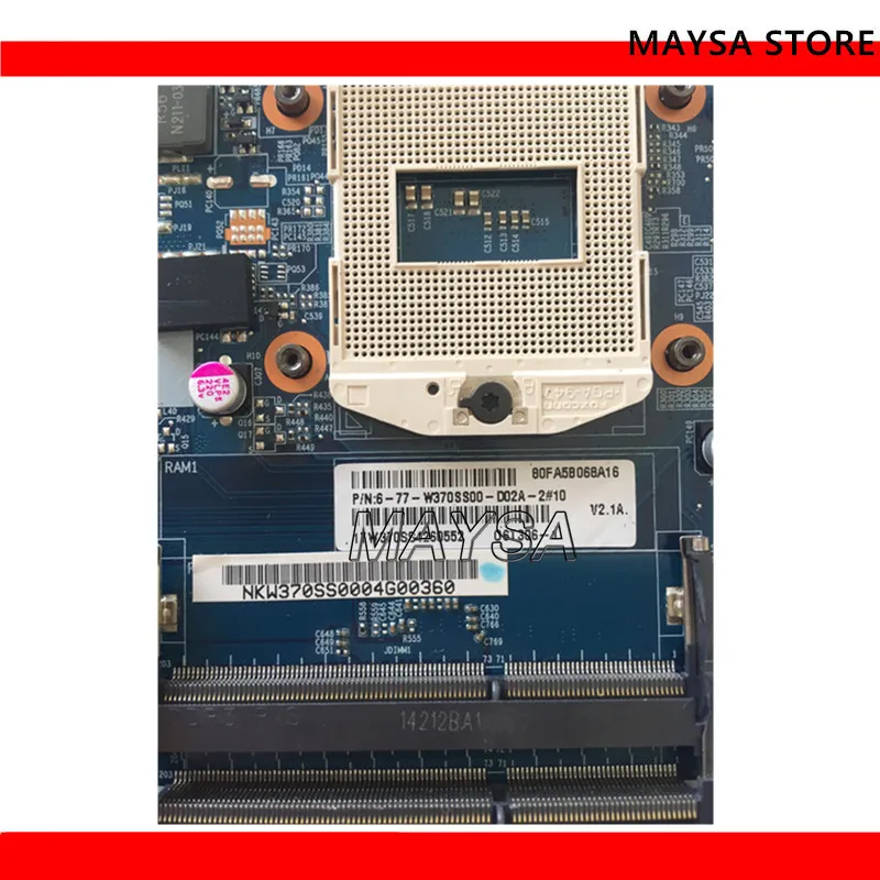 NKW370SS 6-77-W370SS00-D02A-2 для Clevo W370SS материнская плата 6-71-W3S50S-D02A работают отлично