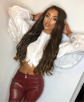 

Melody Faux Leather Pants Women Zipper Dec Thermal Running Leggings Skinny Leather Jeans Mid Waist Red Trousers Women Jogger