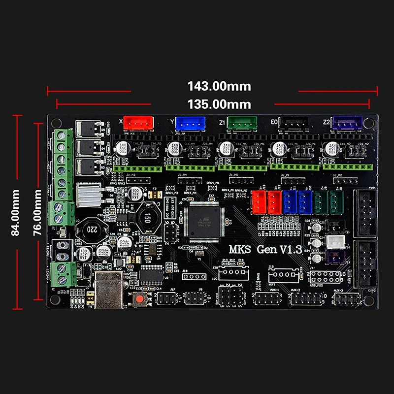 Dotbit 3d принтер аксессуары TMC2130V1.0 Драйвер+ MKS GEN V1.3 Основной комплект платы управления и пандусы