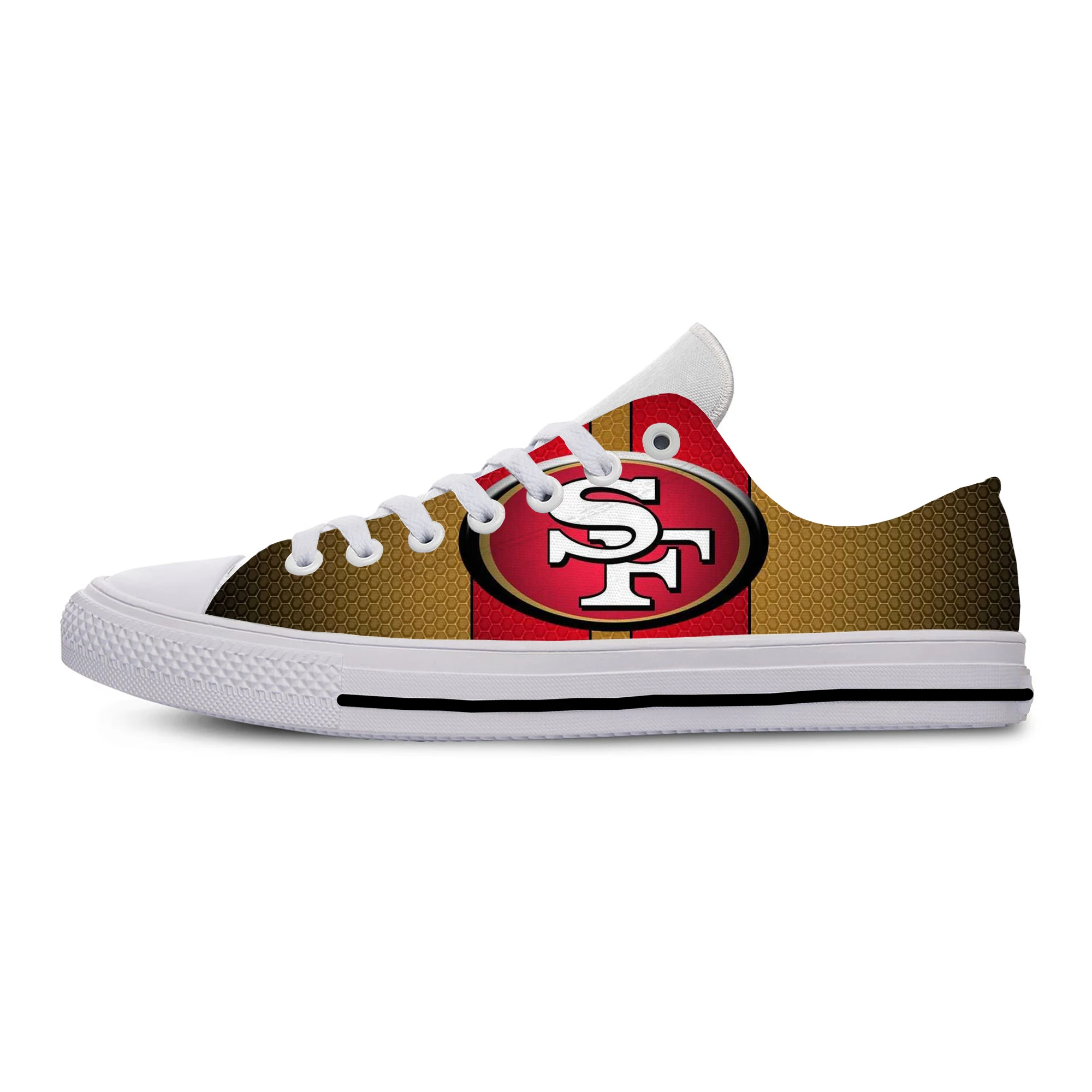 49ers легкие Модные мужские/женские повседневные туфли дышащие кроссовки на плоской подошве для фанатов футбола - Цвет: 3