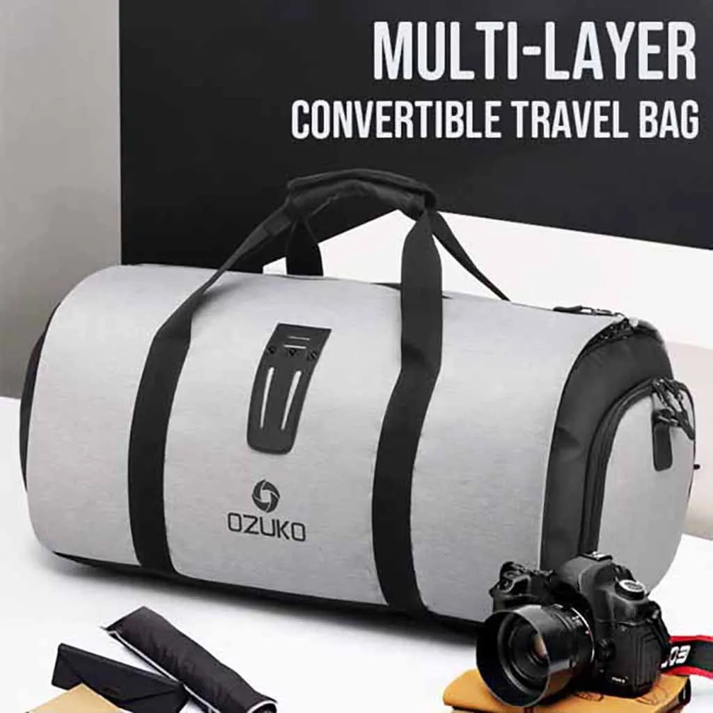 

Multi-Layer Convertible Travel Bag Shoulder Luggage Bags Handbag for Men Women Large Capacity Women Travel Bags #C
