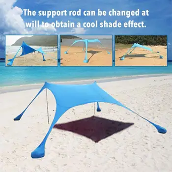 

Awning Waterproof Tarp Tent Camping Tent Ultralight Beach Sun Shade Tent Anti UV Awning Tents Family Party Outdoor Sunshelter
