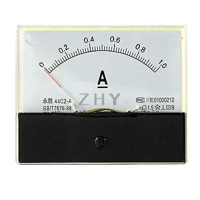 

44C2 Analog Current Panel Meter Amperemeter DC 0-1A New