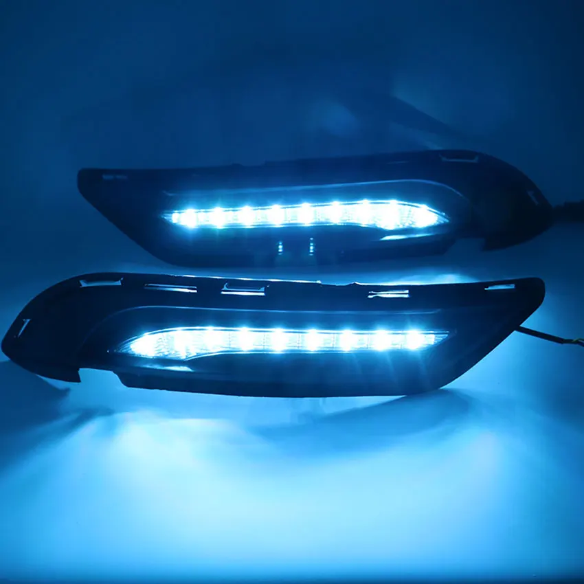 Автомобильный Стайлинг для Buick GL8 светодиодный DRL для Buick GL8 светодиодный противотуманный фонарь высокой яркости светодиодный фонарь дневного света