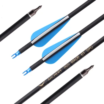 

Outdoor Hunting Shooting Spine 500 Mixed Carbon Arrow Archery Recurve Compound Bow 7.8mm Mixed Carbon Arrow