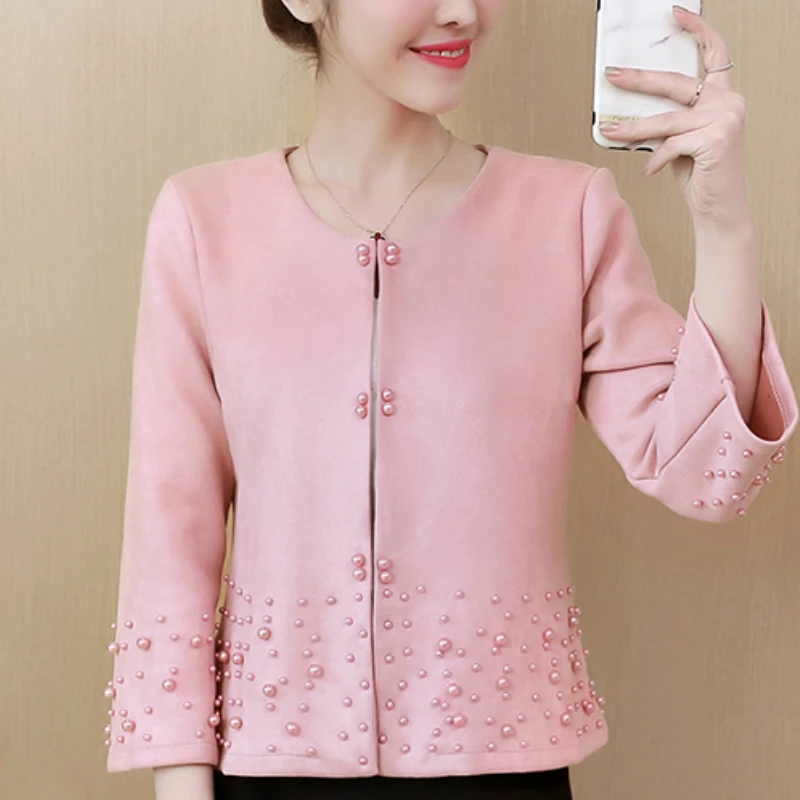 Coats And Jackets Women Long Sleeve Autumn Jacket Women's 2021 Fashion 3XL Plus Size Coat Short Jacekt B889 | Женская одежда