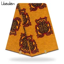 Африканский воск хлопок ткань высокого качества Африканский Воск Принт, батик воск для шитья 6 ярдов турецкий х/б F909-05