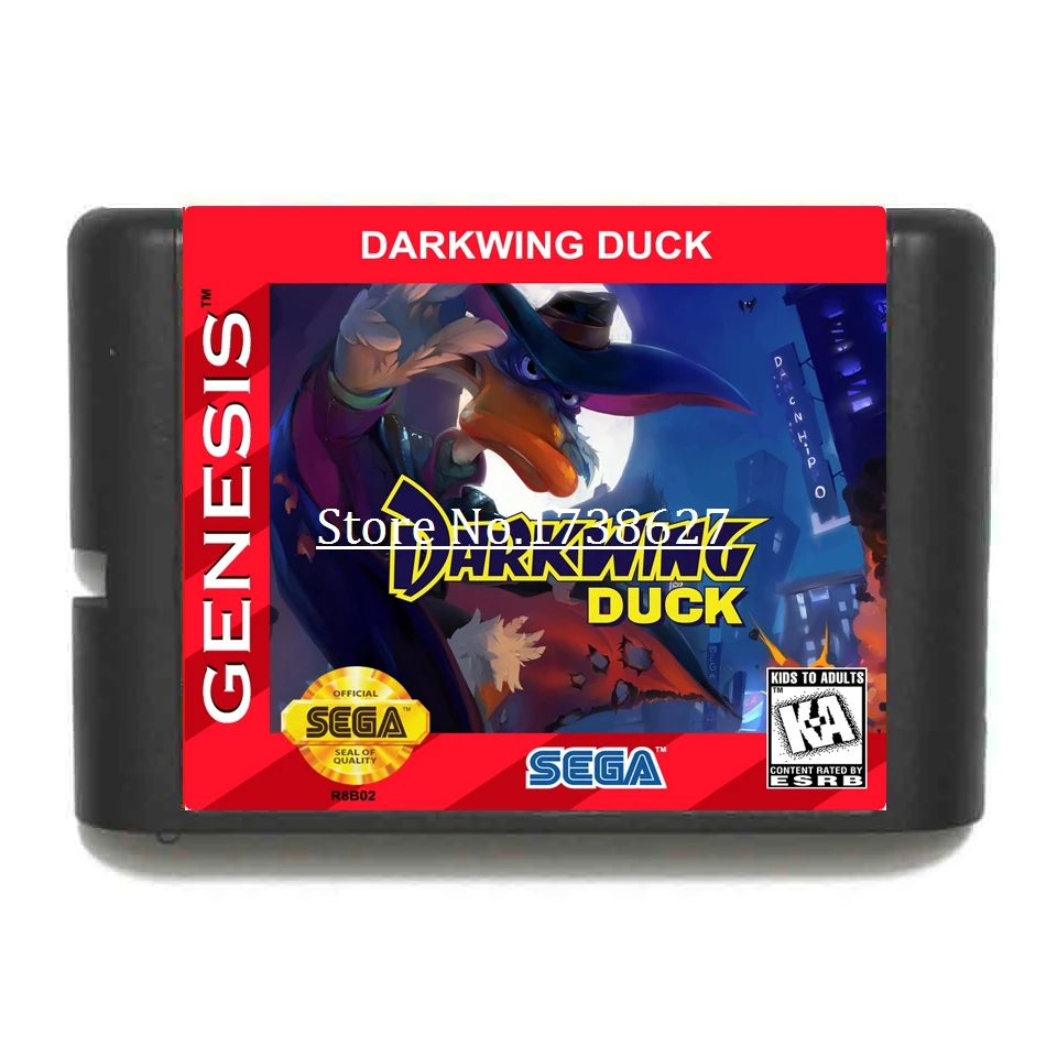 Игровой картридж Darkwing Duck 16 bit для игровых консолей sega MegaDrive& Genesis
