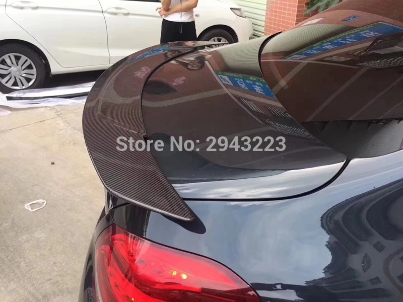 Coupe 2 двери и Седан 4 двери для Mercedes Benz C Класс W205 C63- углеродного волокна задний багажник загрузки губы спойлер крыла