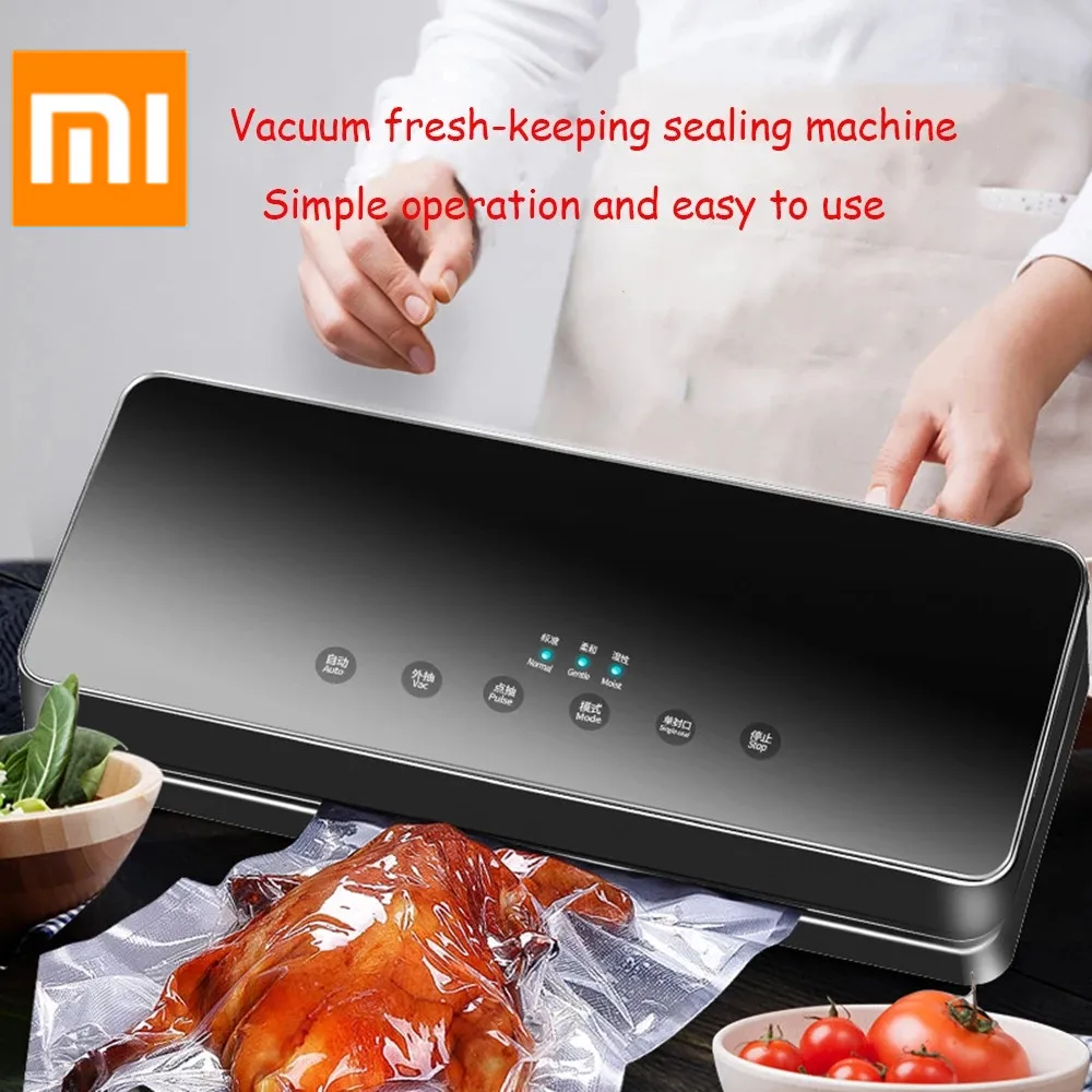XIAOMI MIJIA-sellador eléctrico al vacío para conservación de alimentos, máquina de envasado al vacío para el hogar y la cocina