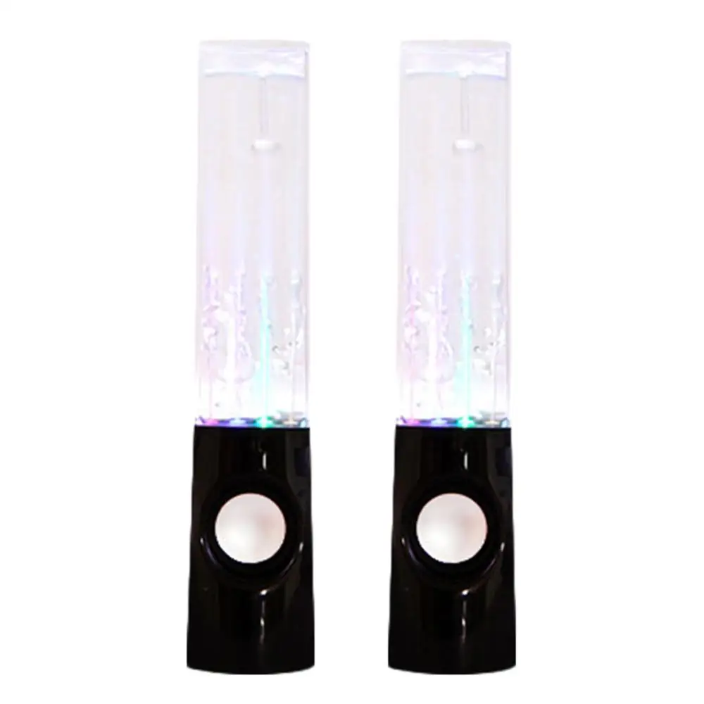 

Creative Water Dance Speaker Music Fountain Colorful Lights Water Jet Audio Laptop Mobile Phone Speaker 2Pcs