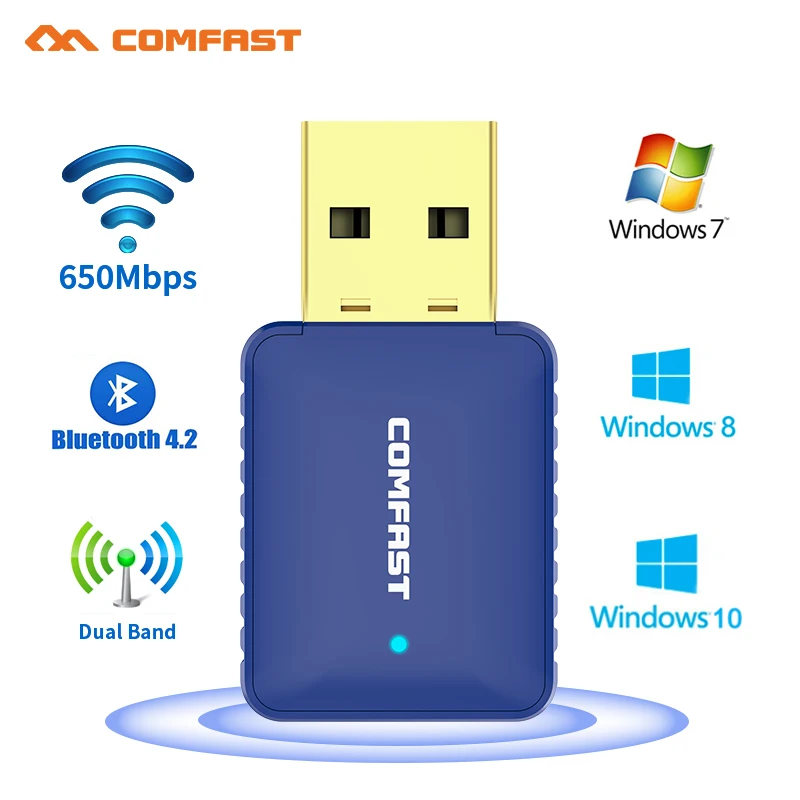 600 Мбит/с USB Bluetooth адаптер 4 2 для ПК компьютера динамик беспроводная мышь Музыка