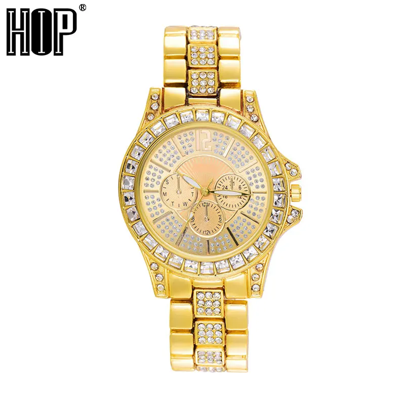 

Hip Hop Iced Out Bling Watches Luxury Quartz Wrist Watches Mens Date With Micropave CZ Alloy Watch For Women Men Jewelry