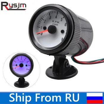 

2" 52mm 12V Blue LED 0~8000RPM Car Tachometer Tach Gauge Meter with Sensor fit for car truck motorcycle tacometro rpm
