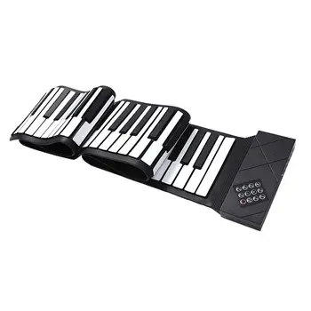 

88 Key Foldable Silicon Electronic Keyboard Thick Digital Keyboard Piano Portable Roll Up Piano Toys Hand-rolled Piano For Kids