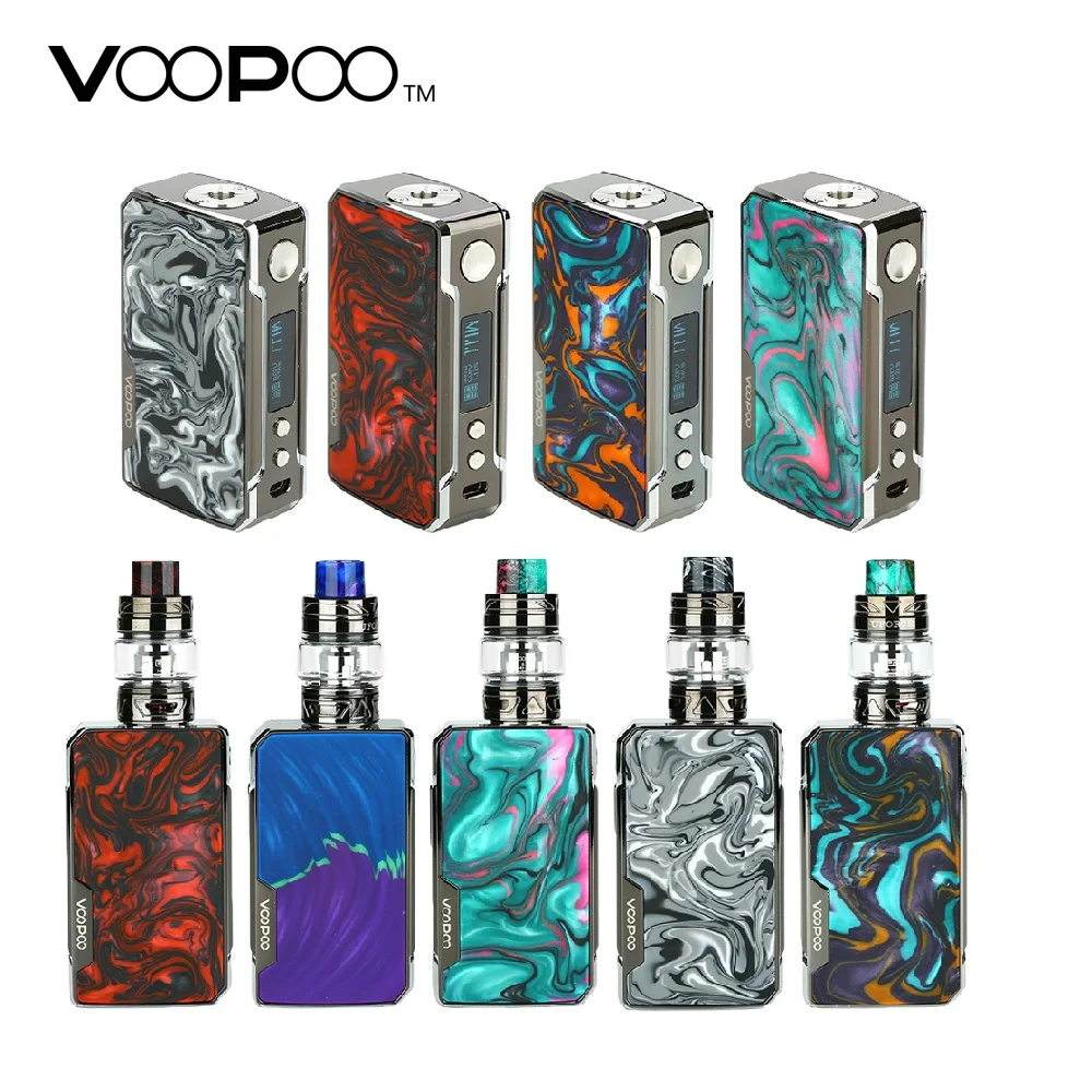 Оригинальный VOOPOO Drag 2 Platinum 177 Вт TC коробка мод мощность на 18650 батарея Vape