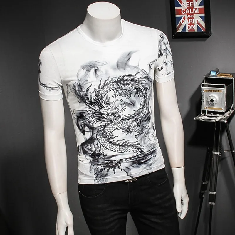 Новинка лета 2020 футболка с коротким рукавом и круглым вырезом мужская