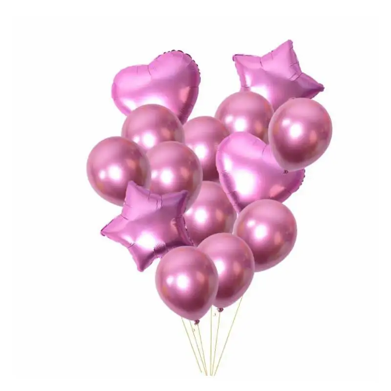 Конфетти металлик фольга, латекс воздушные шары с днем рождения шар украшения anniversaire свадебный фестиваль Шары поставки