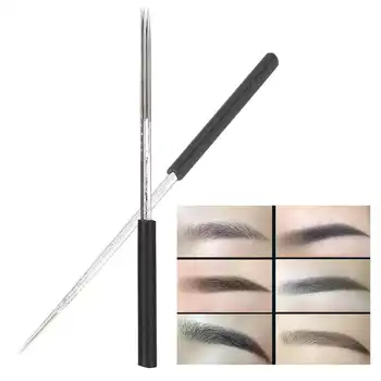 

50pcs Lengthened Tattoo Needle Microblading Fast Coloring Eyebrow Tattoo Needle Accessories 3RL/5RS Manual Tattoo Pen Needles