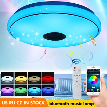 

36W/60W Music Led Ceiling Light Lamp RGB Flush Mount Round Starlight APP bluetooth Music Lamp Dimmable Light with Remote Control