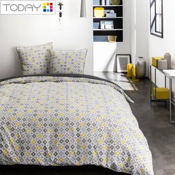 

TODAY home bedding set prints blank Graphic 57 Fils 100% cotton DUVET COVER 220x240cm + 2 CASES 63/63