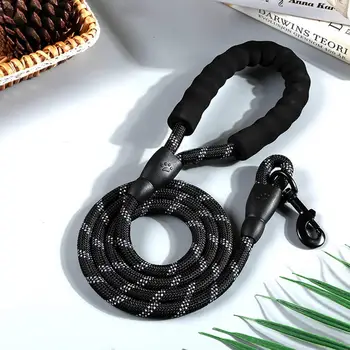 

Durable Dog Leash Chain Night Reflection Nylon Rope Dog Belt Rope Elastic Strap Pet Supplies 120/150/200/300cm