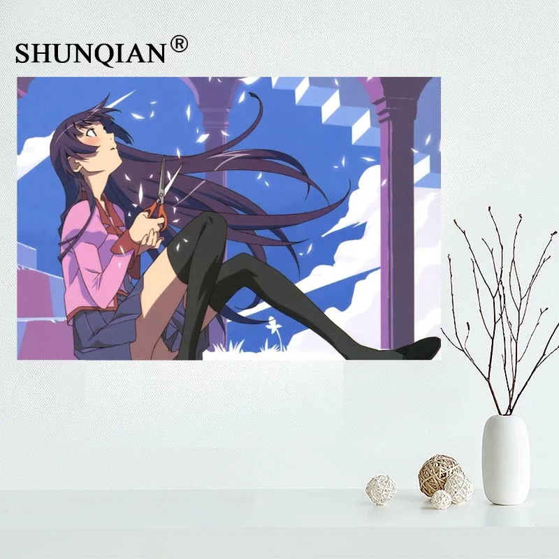 Настенный декор на заказ холсте senjougaсигнара Hitagi красочный постер ткань