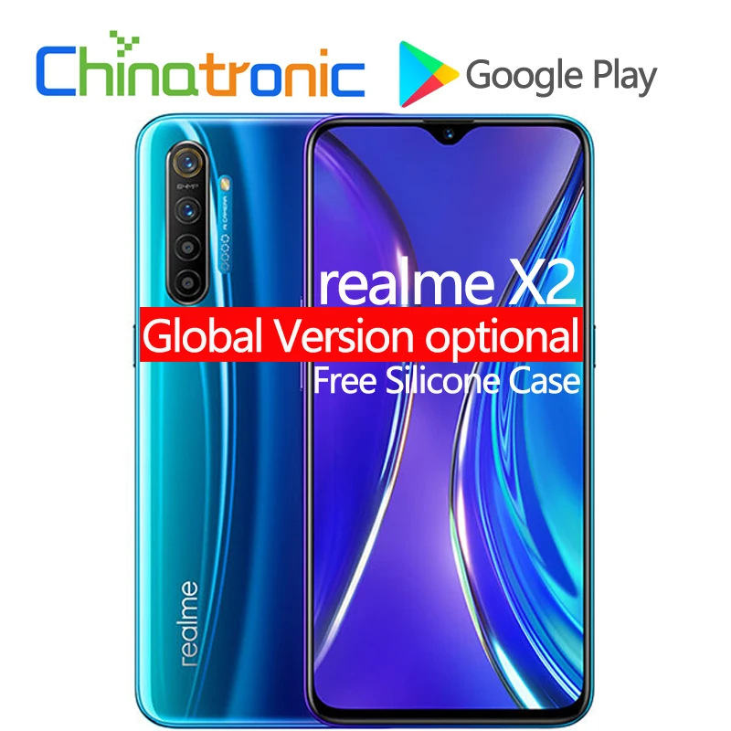Мобильный телефон realme X2 X 2 6GB 64GB 4G FDD LTE 6," FHD+ Snapdragon 730G Восьмиядерный VOOC 30W быстрое зарядное устройство 64MP NFC