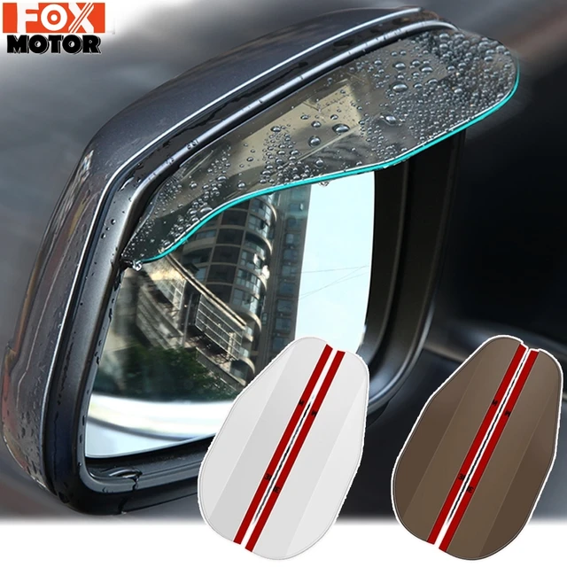 2X Auto Tür Seite Rückansicht Flügel Spiegel Regen Visier Bord Snow Guard  Wetter Schild Sonnenschutz Abdeckung Rück Universal zubehör - AliExpress