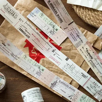 

JIANWU 1pc 30mm*3m Time Trace Series Washi Tape Retro DIY Journal Decoration Masking Tape Sticker School Supplies Stationery