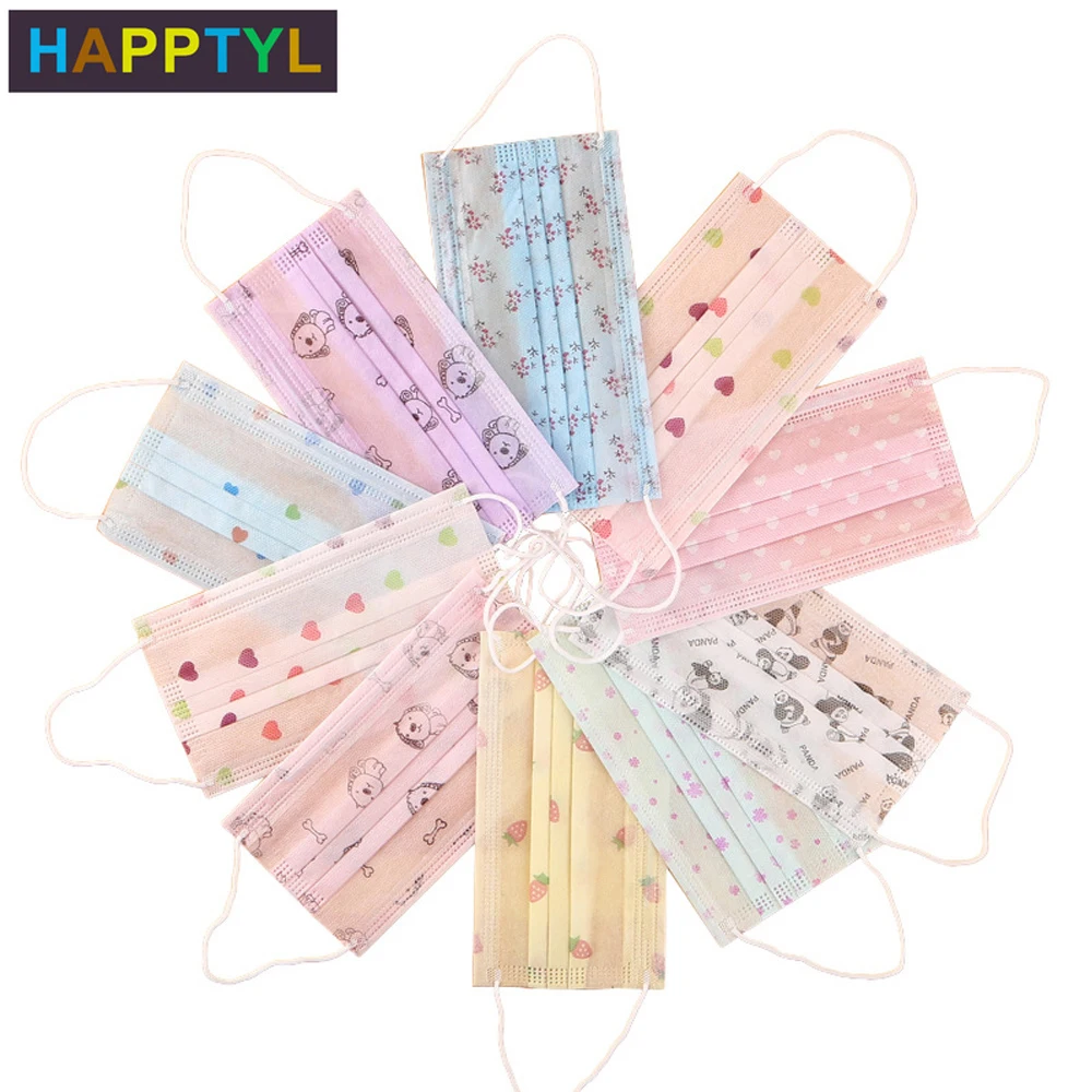 HAPPTYL 10 шт./компл. одноразовая маска для лица 3 Слои Нетканая Сварочная респиратор