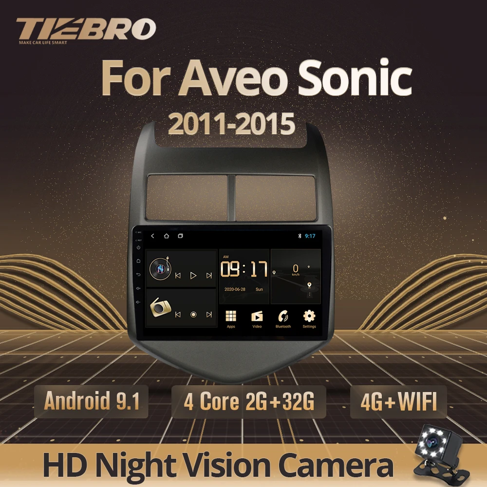 Автомобильный мультимедийный плеер TIEBRO 2DIN Android 9 0 для Chevrolet Aveo Sonic 2011-2015 с радио