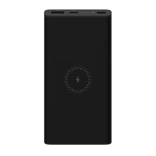 Xiaomi 10000mAh беспроводной банк питания WPB15ZM 10W Выход двухсторонняя Быстрая зарядка Молодежная версия для телефона планшета ноутбука - Цвет: Black
