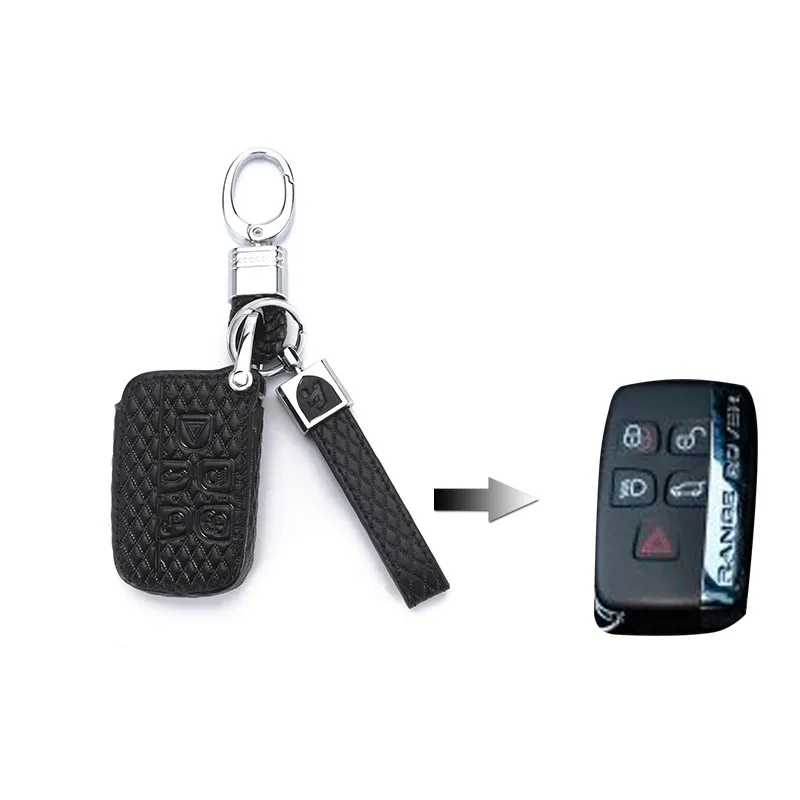 Кожаный чехол для ключей автомобиля для Land Rover A9 Range Rover Sport Evoque freelander 2 Jaguar XE XJ XJL XF C-X16 V12 гитара F X Typ