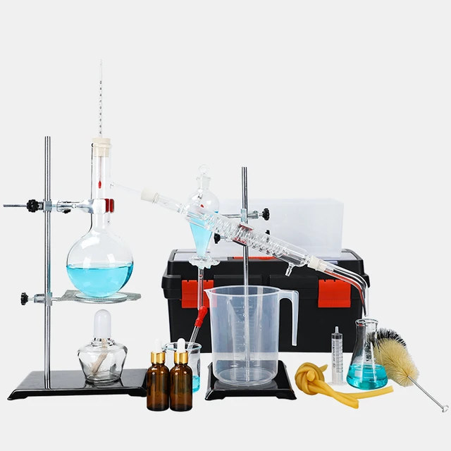 Laboratory glassware instruments. Equipment for chemical lab